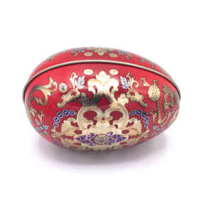 Latta Russian Eggs Gift tipo Faberge Rossa