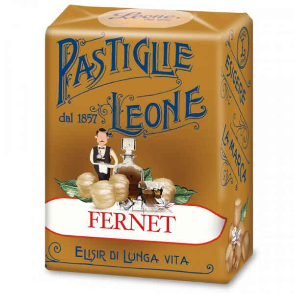 Elisir di lunga vita Fernet 30 g Senza Glutine Pastiglie Leone