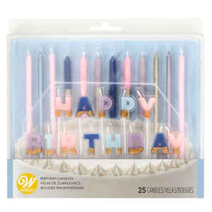 Set Flower Candle 25 Pz Wilton