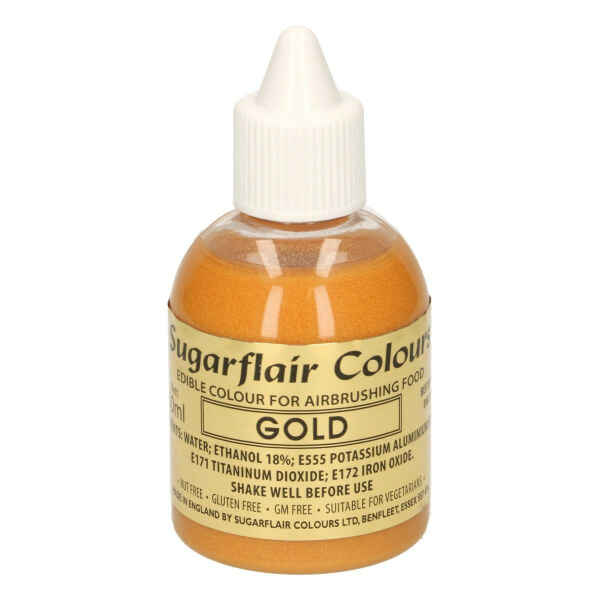 Colorante per Aerografo Gold 60 ml Sugarflair