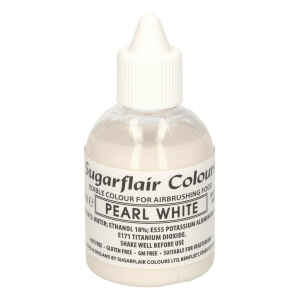 Colorante per Aerografo Glitter Pearl White 60 ml Sugarflair