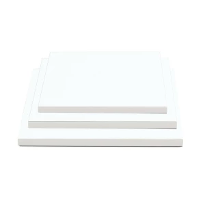 Sottotorta - Vassoio Rigido Quadrato Bianco H 1,2 cm