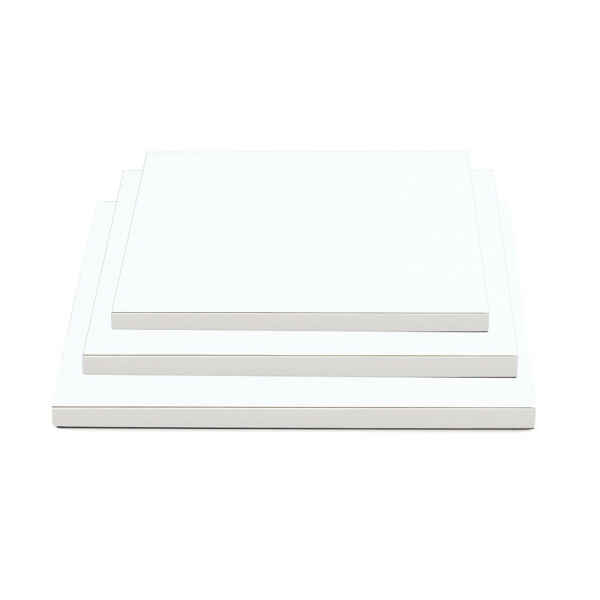Sottotorta - Vassoio Rigido Quadrato Bianco H 1,2 cm