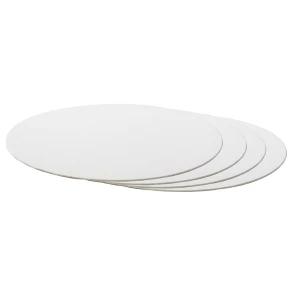 Sottotorta - Vassoio Rigido Tondo Sottile Bianco H 0,3 cm 1 pz