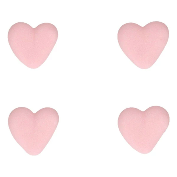 Decorazioni di zucchero Cuore Rosa Senza Glutine 8 Pz FunCakes