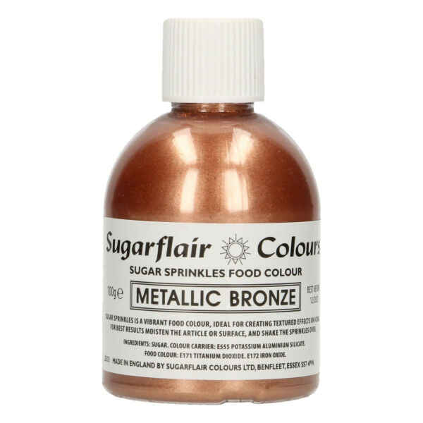 Sugar Sprinkles Bronzo metallico 100 g Sugarflair