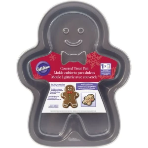 Teglia Padella con coperchio Christmas Gingerbread Boy di Wilton Industries