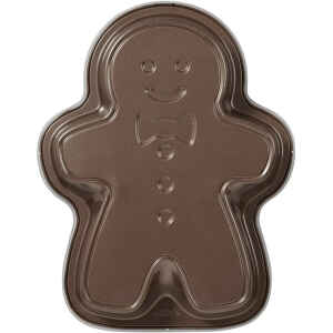 Teglia Padella con coperchio Christmas Gingerbread Boy di Wilton Industries