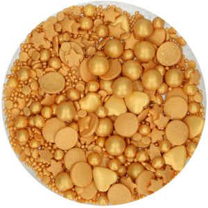 Zuccherini Sprinkle Medley Gold Deluxe 65 g FunCakes