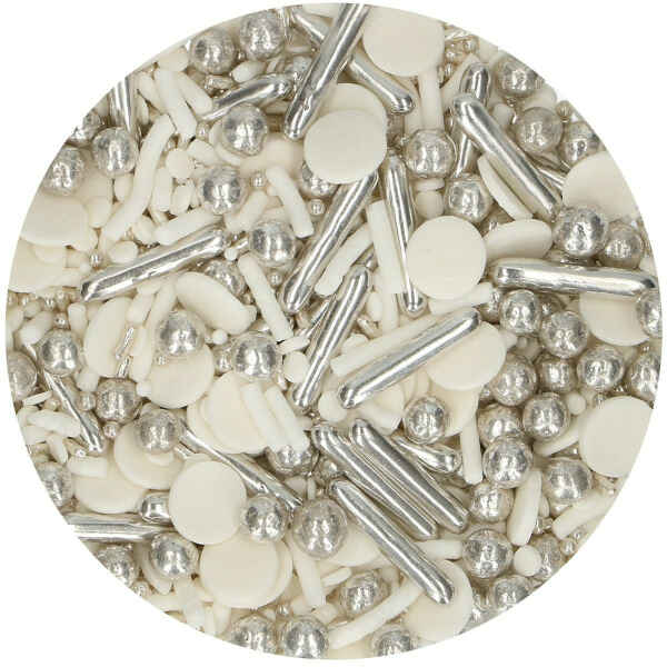 Zuccherini Sprinkle Medley Silver Chic 65 g FunCakes