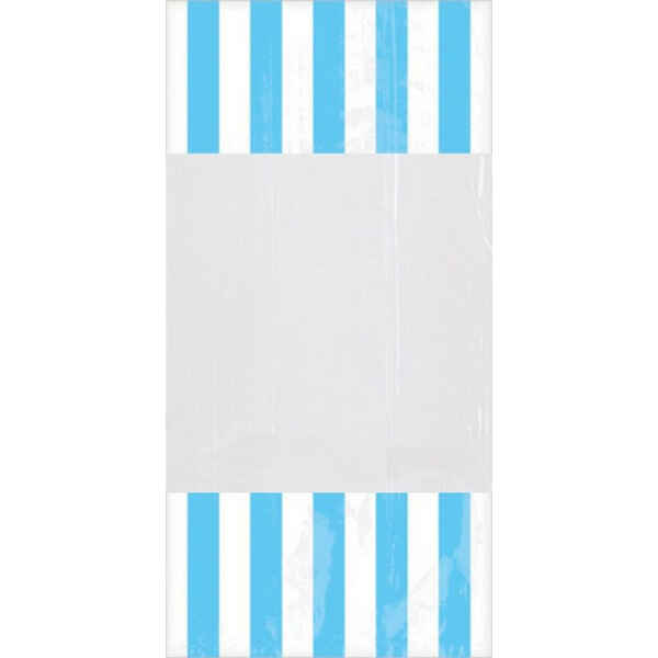 Sacchetti cellophane striped 13 x 25 cm Azzurri 10 Pz