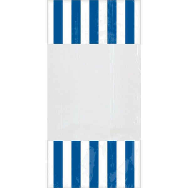 Sacchetti cellophane striped 13 x 25 cm Blu Royal 10 Pz