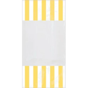 Sacchetti cellophane striped 13 x 25 cm Giallo 10 Pz