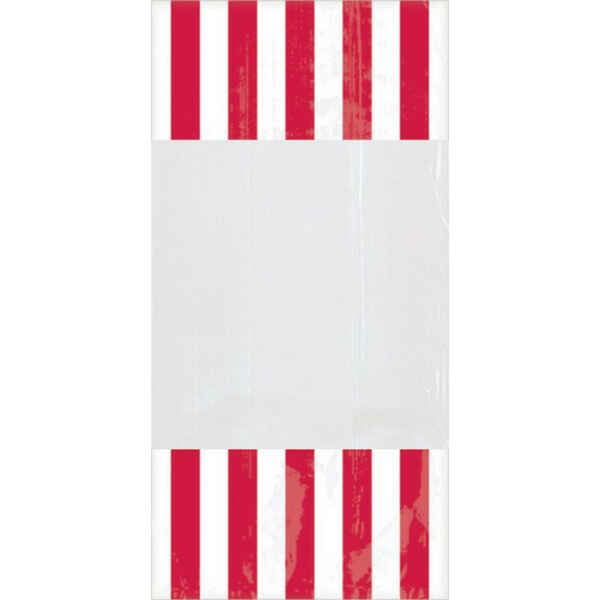 Sacchetti cellophane striped 13 x 25 cm Rosso 10 Pz
