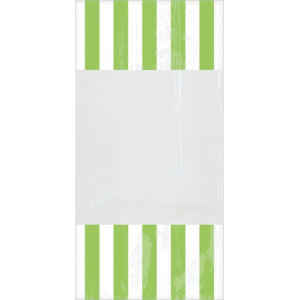 Sacchetti cellophane striped 13 x 25 cm Verde 10 Pz