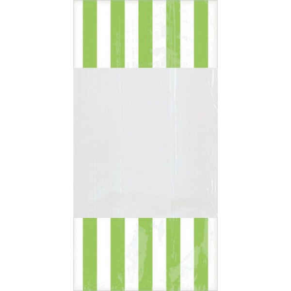 Sacchetti cellophane striped 13 x 25 cm Verde 10 Pz