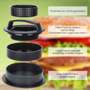 Pressa per Hamburger 3 in 1 Kit Tuknon