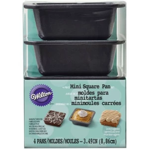 Mini Square Pie Pan Set 4 Pz Wilton