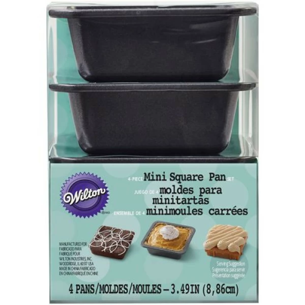 Mini Square Pie Pan Set 4 Pz Wilton
