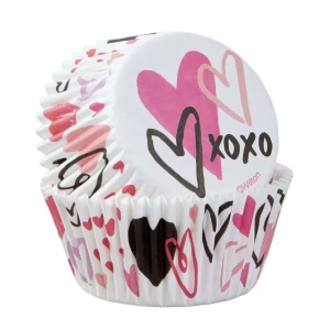 Pirottini - Cupcake San Valentino tradizionale Ø 5 cm 75 Pz Wilton