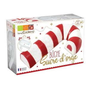Stampo e inserto per Yule Log Candy Cane Scrapcooking