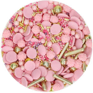 Zuccherini Sprinkle Medley Glamour Pink 65 g FunCakes