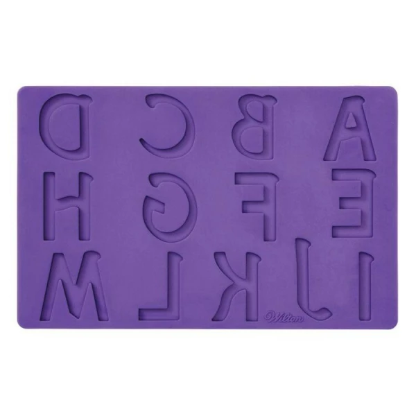 Stampo Fondant e Pasta di Gomma Lettere Numeri Set 4 Pz WILTON