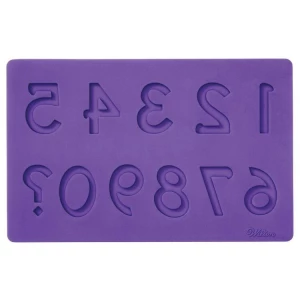 Stampo Fondant e Pasta di Gomma Lettere Numeri Set 4 Pz WILTON