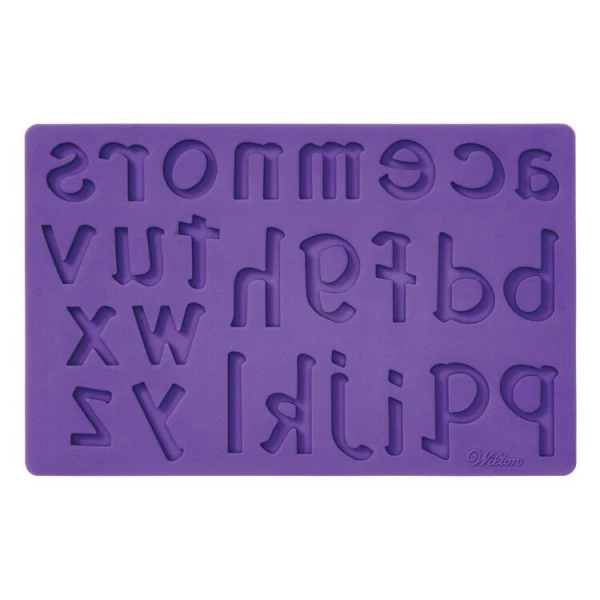 Stampo Fondant e Pasta di Gomma Lettere Numeri Set 4 Pz WILTON