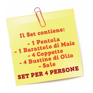 SET PENTOLA PREPARA POP CORN