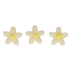 Decorazioni di Marzapane Crisantemo Bianco Giallo FunCakes