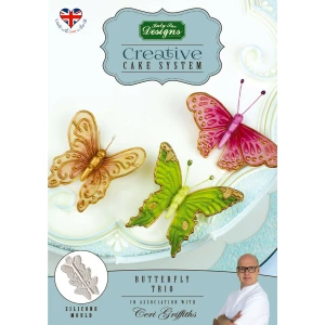 Stampo Mould Cake System Trio di Farfalle Katy Sue