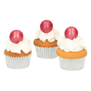 Pearl Choco Balls Rosa scuro Senza Glutine 8 Pz FunCakes