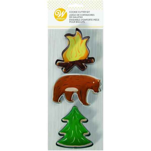 Cookie Cutter Fire Bear Tree Set 3 Pz Wilton