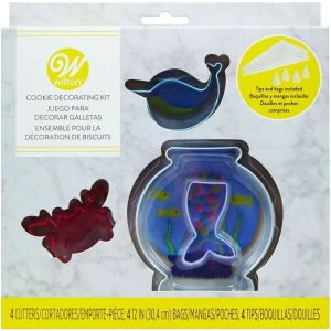 Cookie Decorating Kit Acquario 12 Pz Wilton
