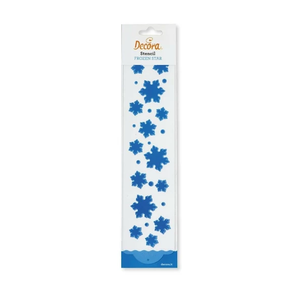 Stencil Frozen Star 7 x 30 cm