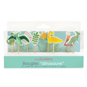 Candele Dinosauro Set 8 Pz ScrapCooking
