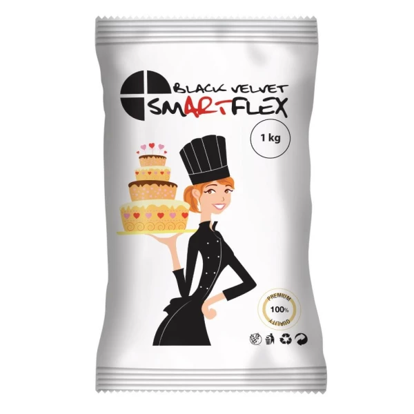 Pasta di zucchero Velvet Nera 1 kg SmartFlex