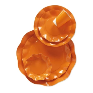 Bicchieri di Plastica Arancione 300 cc 10 Pezzi