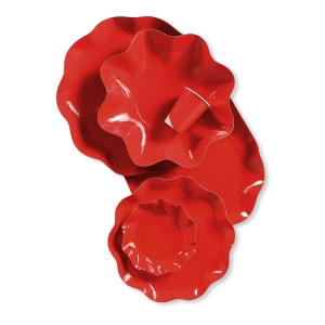 Bicchieri di Plastica Rosso 300 cc 10 Pz