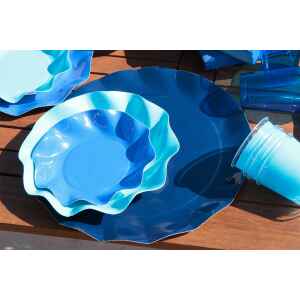 Bicchieri di Plastica Blu Cobalto 300 cc Extra