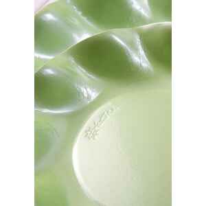 Piatti Piani di Carta a Petalo Verde chiaro Perlato 21 cm Extra