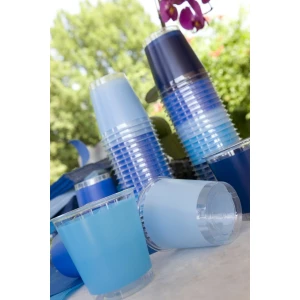 Bicchieri di Plastica Celeste 300 cc 10 Pezzi Ex.Tra.