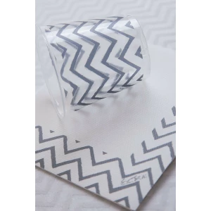 Bicchieri di Plastica 300 cc Chevron Argento 3 confezioni Extra