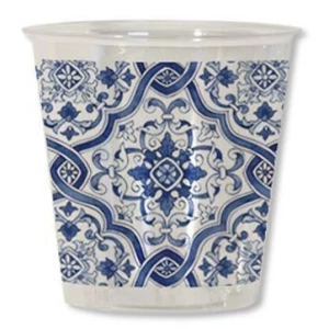 Bicchieri di Plastica Arabesque 300 cc 8 Pezzi Ex.Tra.