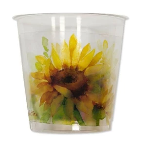Bicchieri di Plastica Sunflower 300 cc 8 Pezzi