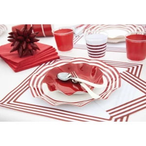 Tovaglioli Navy Rosso 33 x 33 cm 20 Pezzi Ex.Tra.