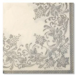 Tovaglioli Noblesse Argento 33 x 33 cm 3 confezioni Extra