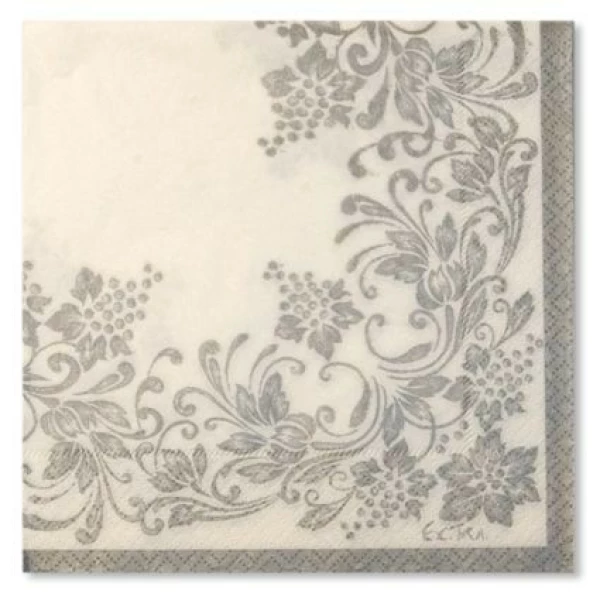 Tovaglioli Noblesse Argento 33 x 33 cm 3 confezioni Extra