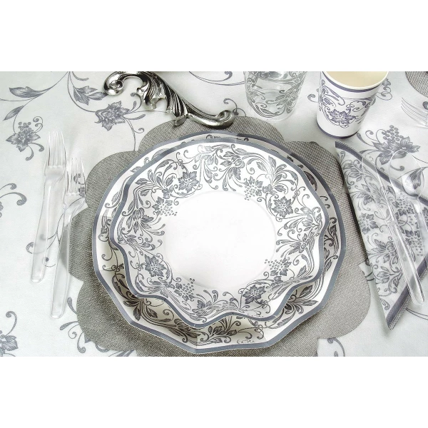 Tovaglioli Noblesse Argento 33 x 33 cm 3 confezioni Extra